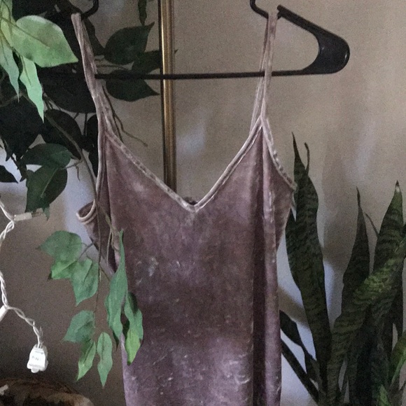 Crushed velvet v neck shift dress forever 21 SM - Picture 5 of 5